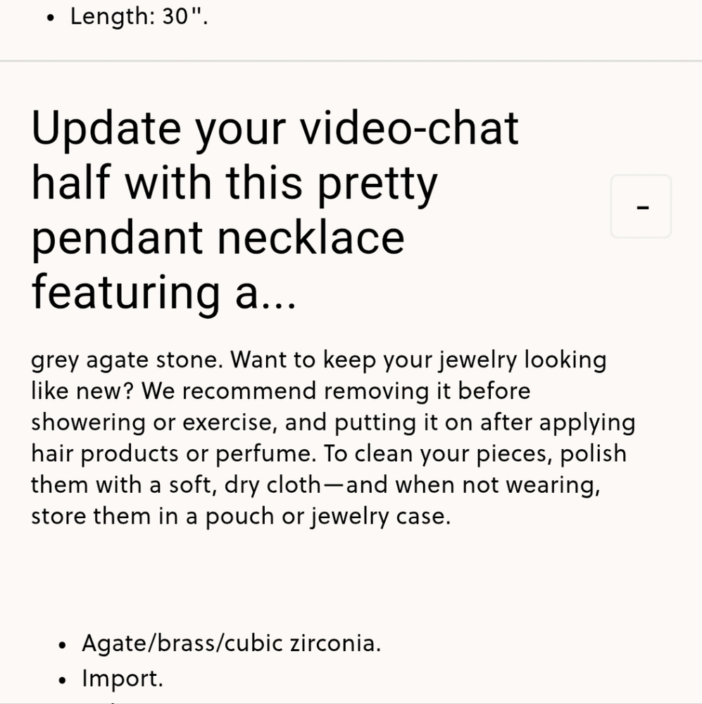 J. Crew Agate Stone Pendant Necklace - Picture 9 of 9